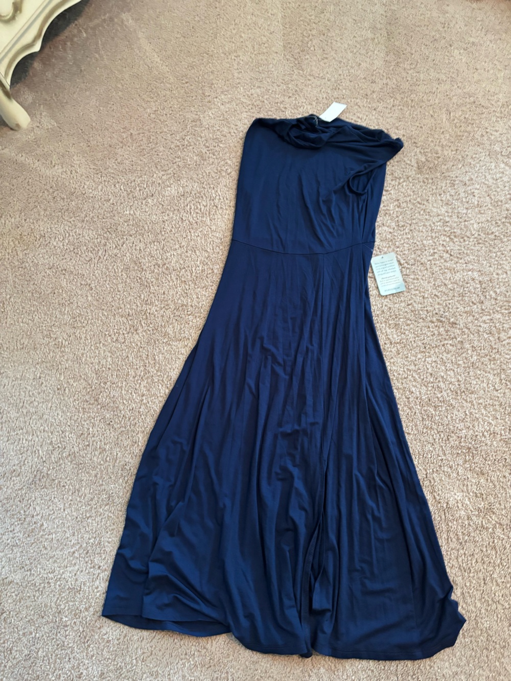 NWT Nordstrom navy blue jersey midi dress